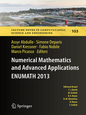 cover image of Numerical Mathematics and Advanced Applications--ENUMATH 2013